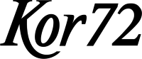 Kor72 logo black
